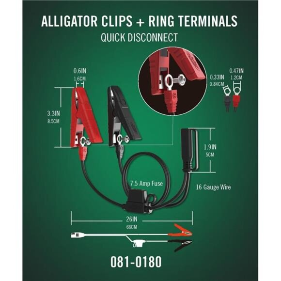 Battery Tender Junior 12V, 750mA Charger and Maintainer: Automatic 12V Charger - Picture 6 of 7